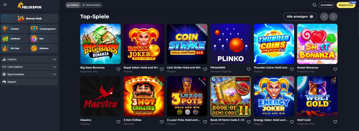 Felixspin - Beste Online Casinos Österreich 2025: Die besten Echtgeld-Casinos Österreich im Vergleich.